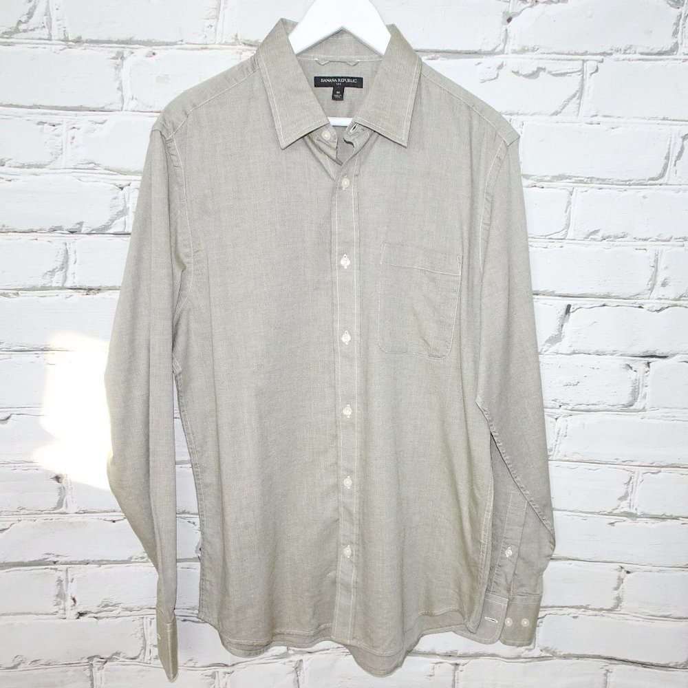Banana Republic Light Sage Green Button Shirt